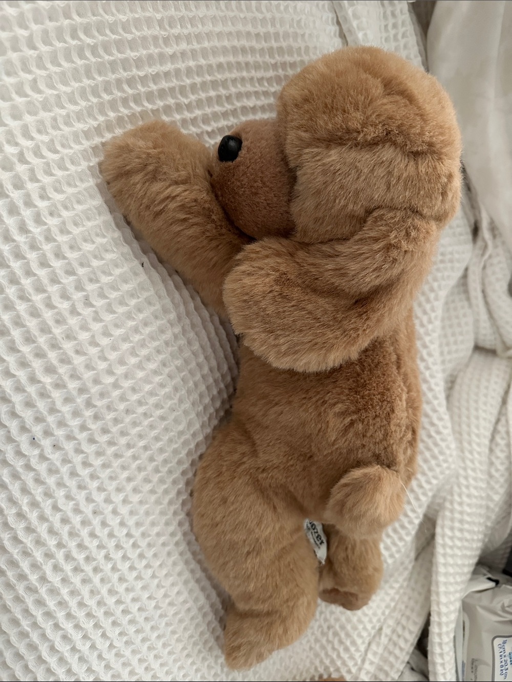 Vintage Doozer Plush Brown Puppy Stuffed Animal - Soft Cuddly Toy